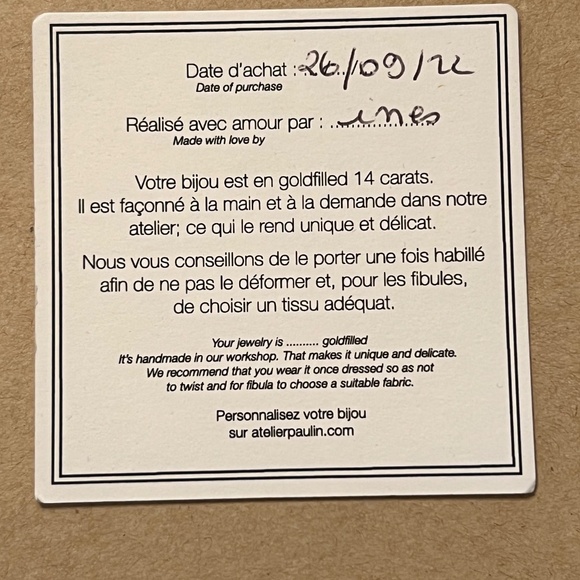 Atelier Paulin - 14k Yellow Gold Filled - Big Heart Necklace - Picture 7 of 7